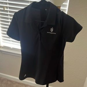 Womens adidas innisbrook black golf polo new condition size small
